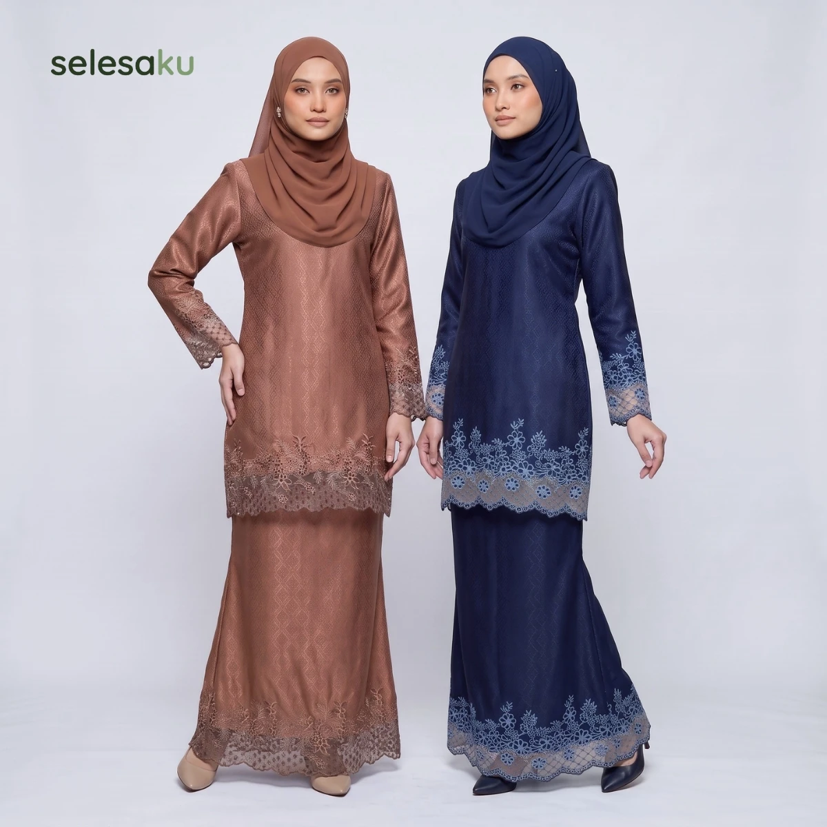 Saina Kurung Moden Lace Kain Duyung